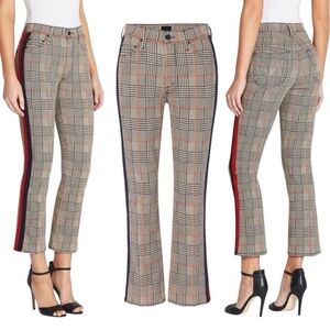 Mother The Insider Plaid Ankle Pants in Happy People Read & Drink Coffee Size 31